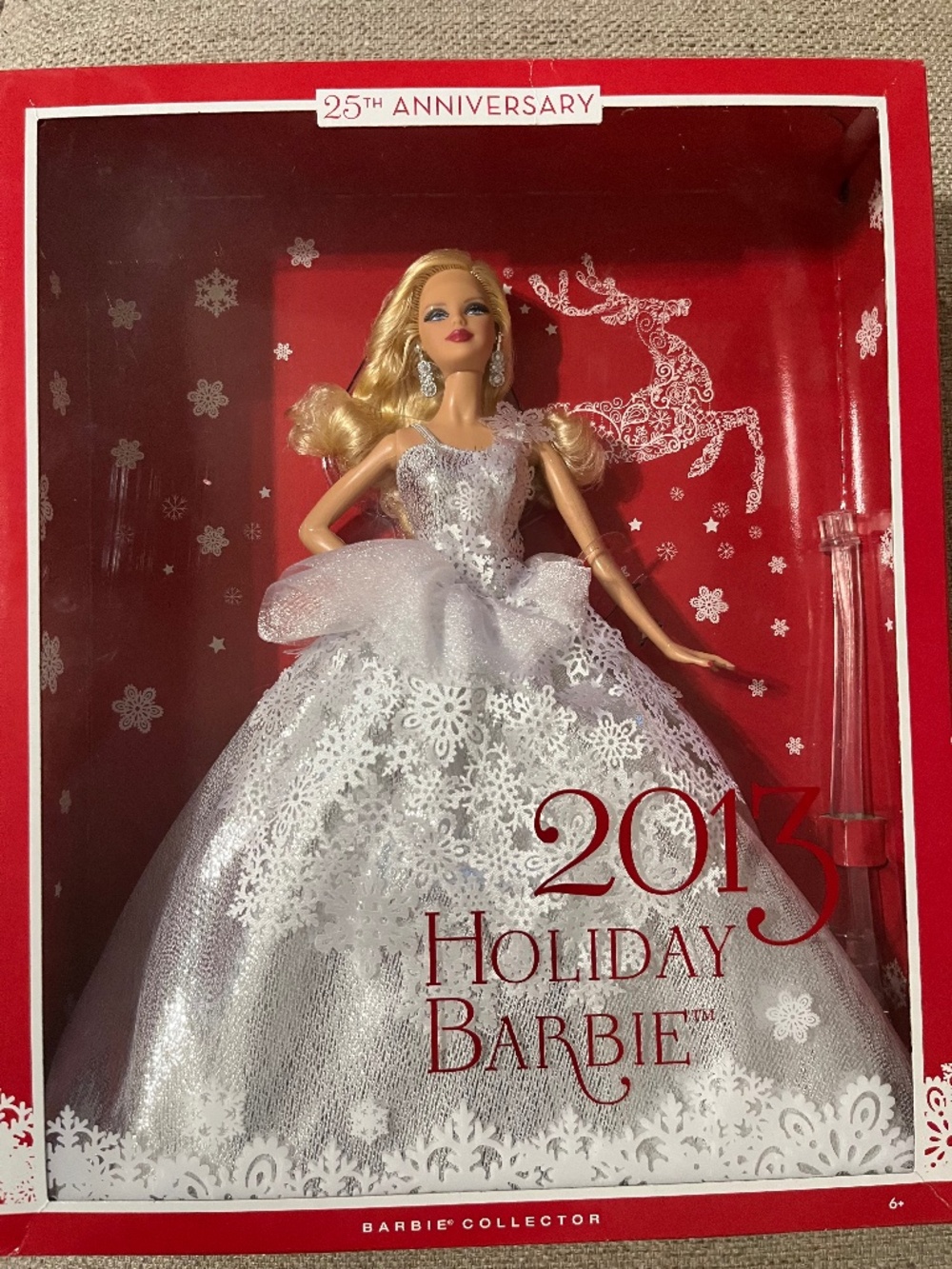 NIB 2013 Holiday Barbie 25th Anniversary Edition X8271